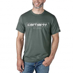 Carhartt - Force Relaxed Fit Midweight Short Sleeve Logo Graphic Carbon Heather