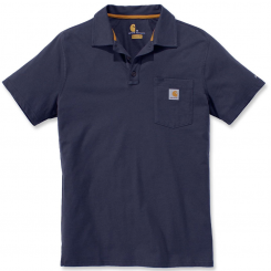 Carhartt - Force Relaxed Fit Midweight Short Sleeve Pocket Polo Navy