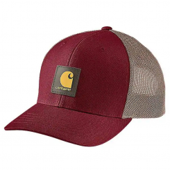 Carhartt - Καπέλο Rugged Flex Twill Mesh-Back Logo Patch Cap Red Carnation