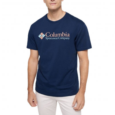 Columbia - M CSC Basic Logo S/S Collegiate Navy