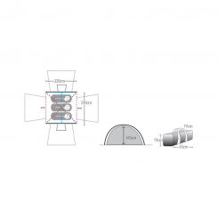 Hupa - Σκηνή 3 Ατόμων Panorama 3P