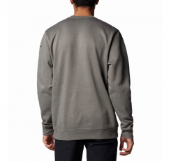 Columbia - Columbia Trek Crew Charcoal Heather/Puff Box Gem Columbia Logo