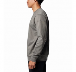 Columbia - Columbia Trek Crew Charcoal Heather/Puff Box Gem Columbia Logo