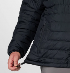Columbia - Powder Lite II Hooded Jacket Υπερμέγεθος Black