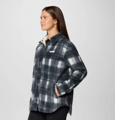 Columbia - W Benton Springs Shirt Jacket II Chalk Omblur Tonal