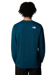 The North Face - M  L/S Simple Dome Tee Midnight Petrol
