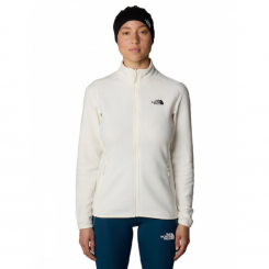 The North Face - W 100 Glacier Full Zip White Dune...