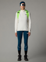 The North Face - W 100 Glacier 1/4 Zip White Dune npf