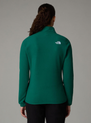 The North Face - W 100 Glacier 1/4 Zip Eu Evergreen