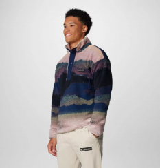 Columbia - Helvetia II Printed Half Snap Fleece Collegiate Navy Dolomites