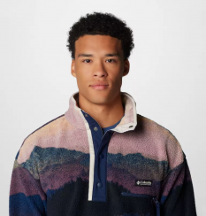 Columbia - Helvetia II Printed Half Snap Fleece Collegiate Navy Dolomites