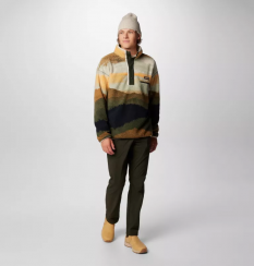 Columbia - Helvetia II Printed Half Snap Fleece Greenscape Dolomites