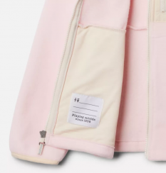 Columbia - Παιδικό Fast Trek™ IV Fleece Full Zip Satin Pink/Chalk