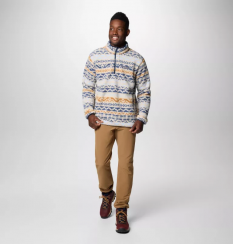 Columbia - Rugged Ridge Half Snap Fleece Dark Stone/Dark Mtn Madras Multi