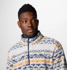 Columbia - Rugged Ridge Half Snap Fleece Dark Stone/Dark Mtn Madras Multi