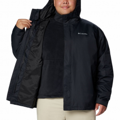 Columbia - Tunnel Falls II Interchange Jacket Black Plus Size