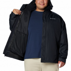 Columbia - Tunnel Falls II Interchange Jacket Black Plus Size