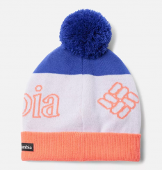 Columbia - Σκούφος Παιδικός Youth Polar Powder™ Beanie Clematis Blue/Snowdrift/Hot Coral