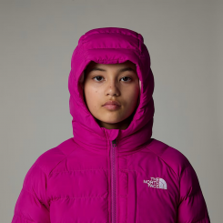 The North Face - Girl's Reversible Perrito Hooded Jacket Deep Mulberry