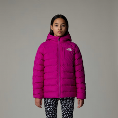 The North Face - Girl's Reversible Perrito Hooded Jacket Deep Mulberry