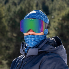 Matt - Scale Ski Google Mask Cyborg Green