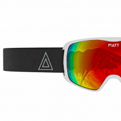 Matt - Kompact Ski Google Mask White/Red