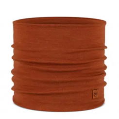Buff - Merino Heavyweight Neck WarmerSolid Cinnamo...