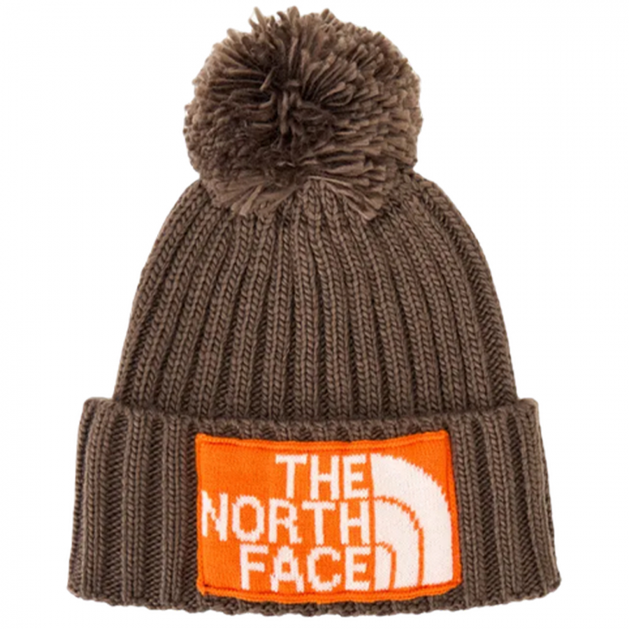 The North Face - Σκούφος Heritage Ski Tuke Smokey Brown/Tnf Orange