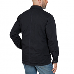 Carhartt - Rugged Flex Relaxed Fit Canvas Fleece Lined Snap Front Shirt Jacket Black