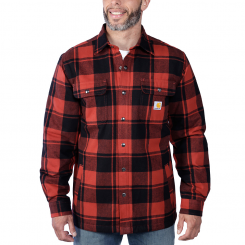 Carhartt - Relaxed Fit Flannel Sherpa Lined Shirt ...