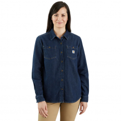 Carhartt - Relaxed Fit Midweight Denim Long Sleeve...