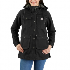 Carhartt - Loose Fit Weathered Duck Coat Black