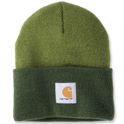 Carhartt - Knit Cuffed Two-Tone Beanie Light Moss