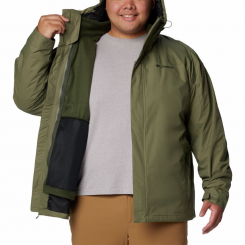 Columbia - Tunnel Falls II Interchange Jacket Stone Green Plus Size