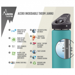 Laken - Stainless Steel Thermo Bottle Jannu 0.5L Red