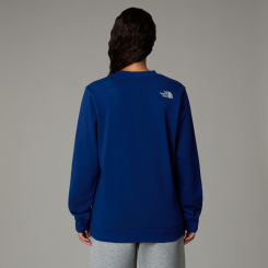 The North Face - W Drew Peak Light Crew Estate Blue/White Dune