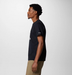 Columbia - M Rapid Ridge Graphic Tee Black/Heavenly Stacked Gem