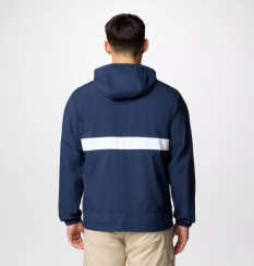 Columbia - Spire Valley Hooded Windbreaker Collegiate Navy/White