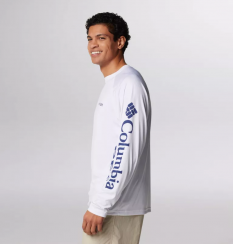 Columbia - Terminal Tackle Ls Shirt White/Nightshade Logo