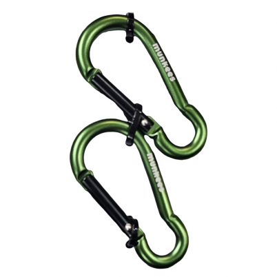Munkees - Pear Carabiner 60 mm Green (2pcs)