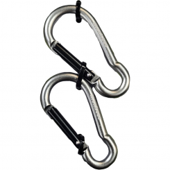 Munkees - Pear Carabiner 60 mm Grey (2pcs)