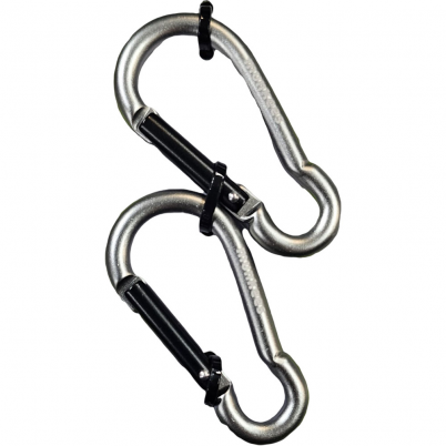Munkees - Pear Carabiner 60 mm Grey (2pcs)