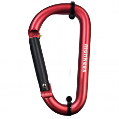 Munkees - Carabiner D-Shape 8x80mm Red