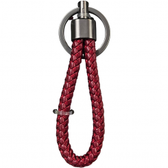 Munkees - Cord Keychain Red