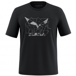 Salewa - Eagle Geometric T Shirt M Black Out