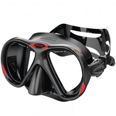 Seac - Maschera Iena S/BL Nero/Rosso
