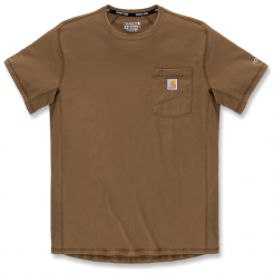 Carhartt - Force Relaxed Fit Heavyweight Short Sleeve Pocket Carhartt Brown
