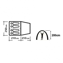 Salty Tribe - Σκηνή Family Guacata 4 Ατόμων