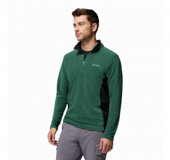 Columbia - Klamath Range II Half Zip Rain Forest/Black