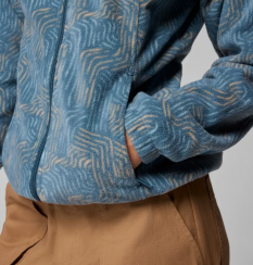 Columbia - W Benton Springs Printed Full Zip Everblue Flowfalls